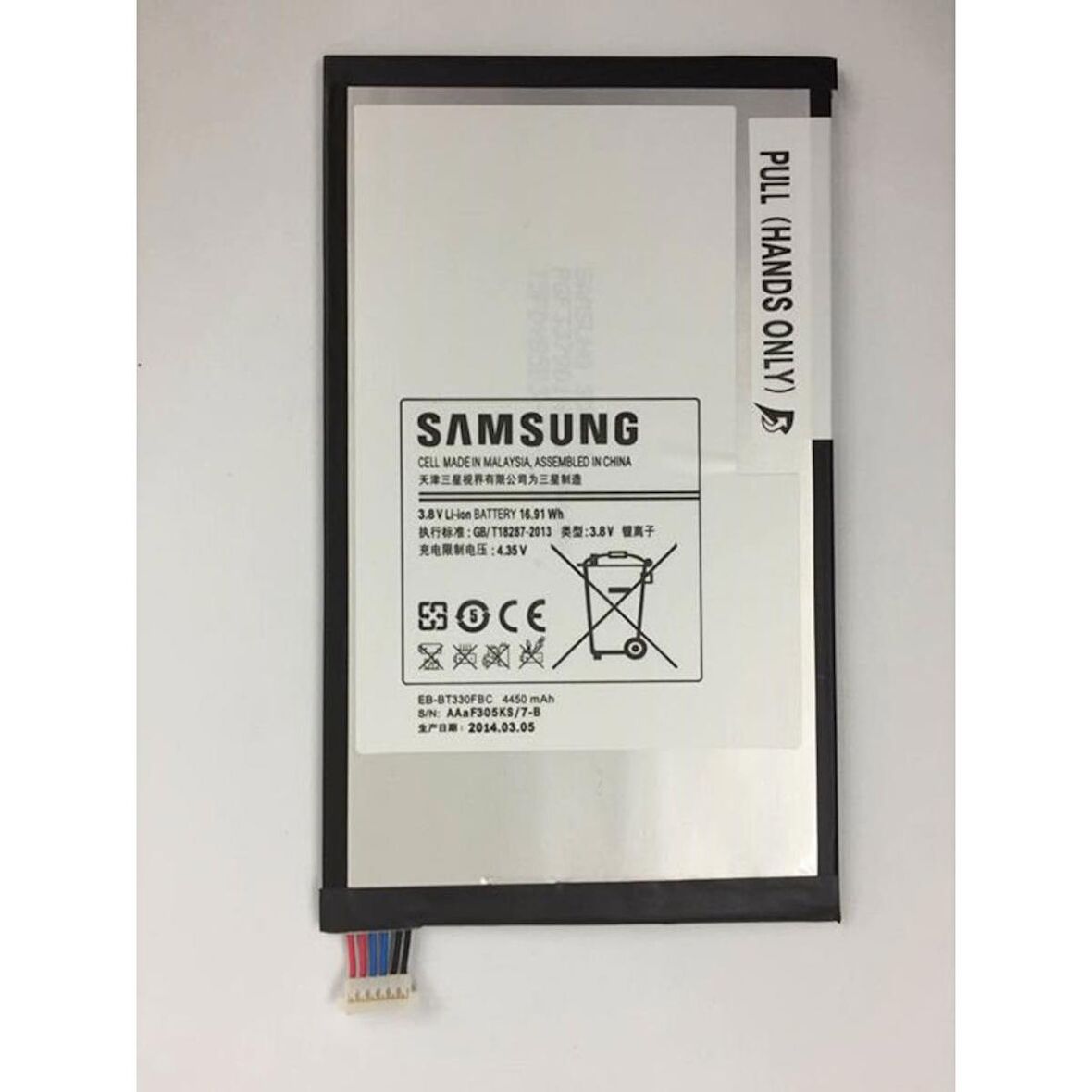 Samsung Galaxy Tab 4 Eb-Bt330Fbe Tablet Batarya Pil