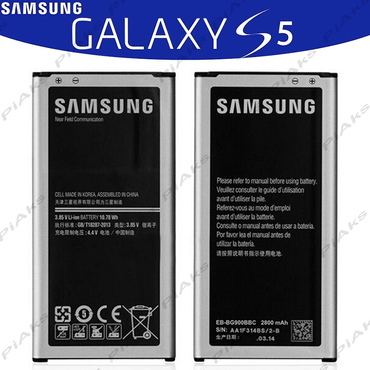 Samsung S5 G900 Pil Batarya Eb-Bg900Bbe