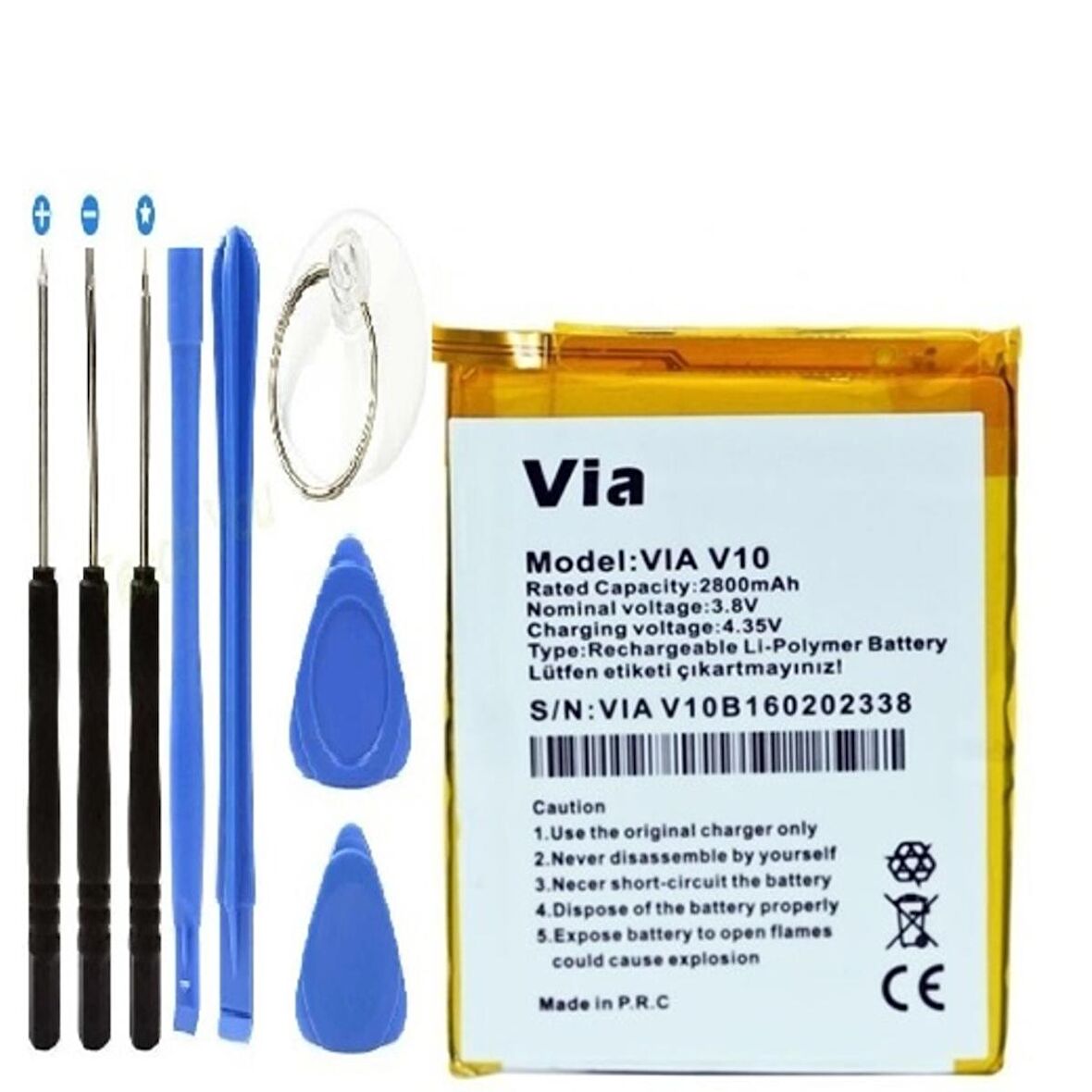 Casper Via V10 Pil Batarya ve Tamir Seti