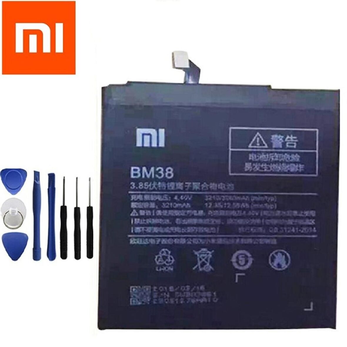 Xiaomi Mi4S Mi 4S Pil Batarya Bm38 ve Tamir Seti