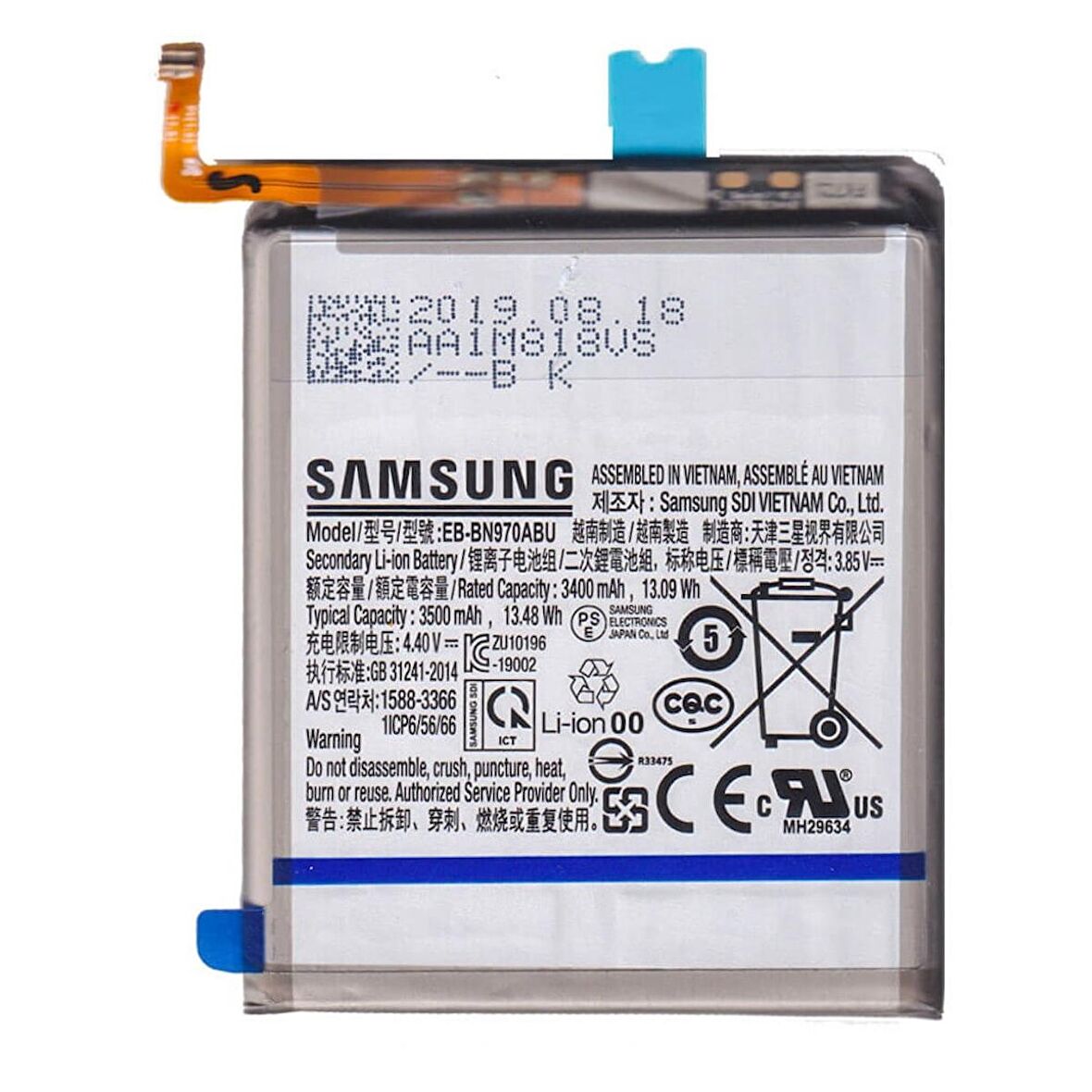 Samsung Galaxy Note 10 Pil Batarya Eb-Bn970Abu