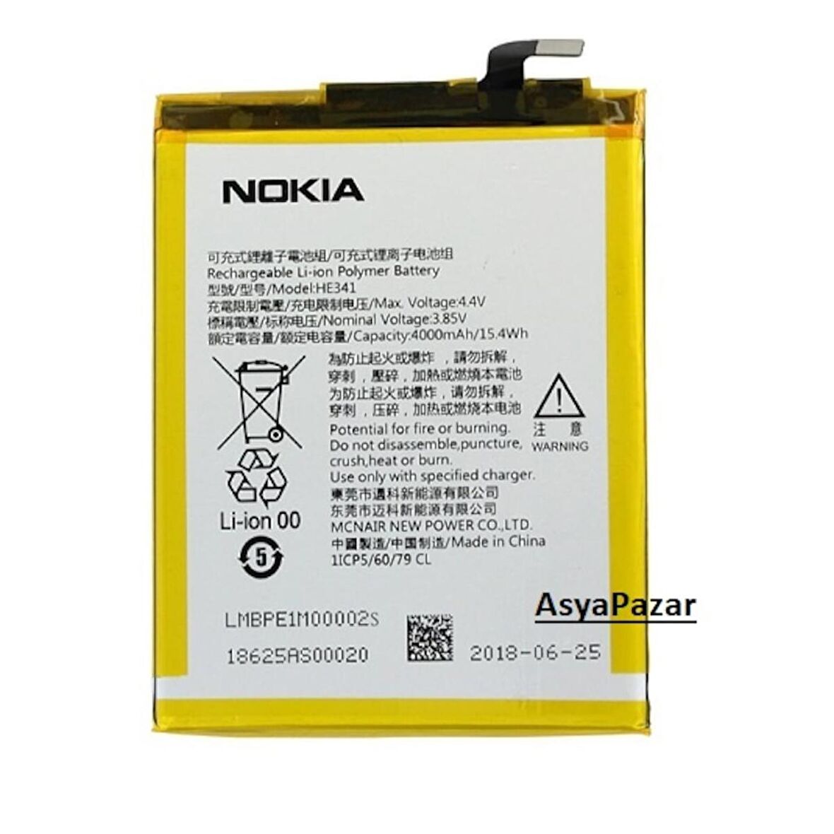 Nokia 2.1 Pil Batarya ve Tamir Seti He341 Ta-1029-4000 Mah