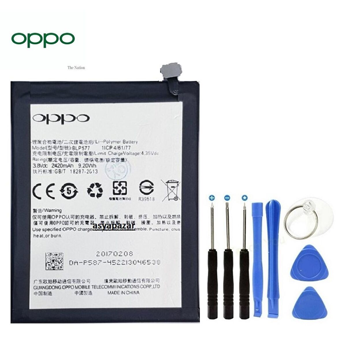 Oppo R3 R7007 Pil Batarya Blp577 ve Tamir Seti