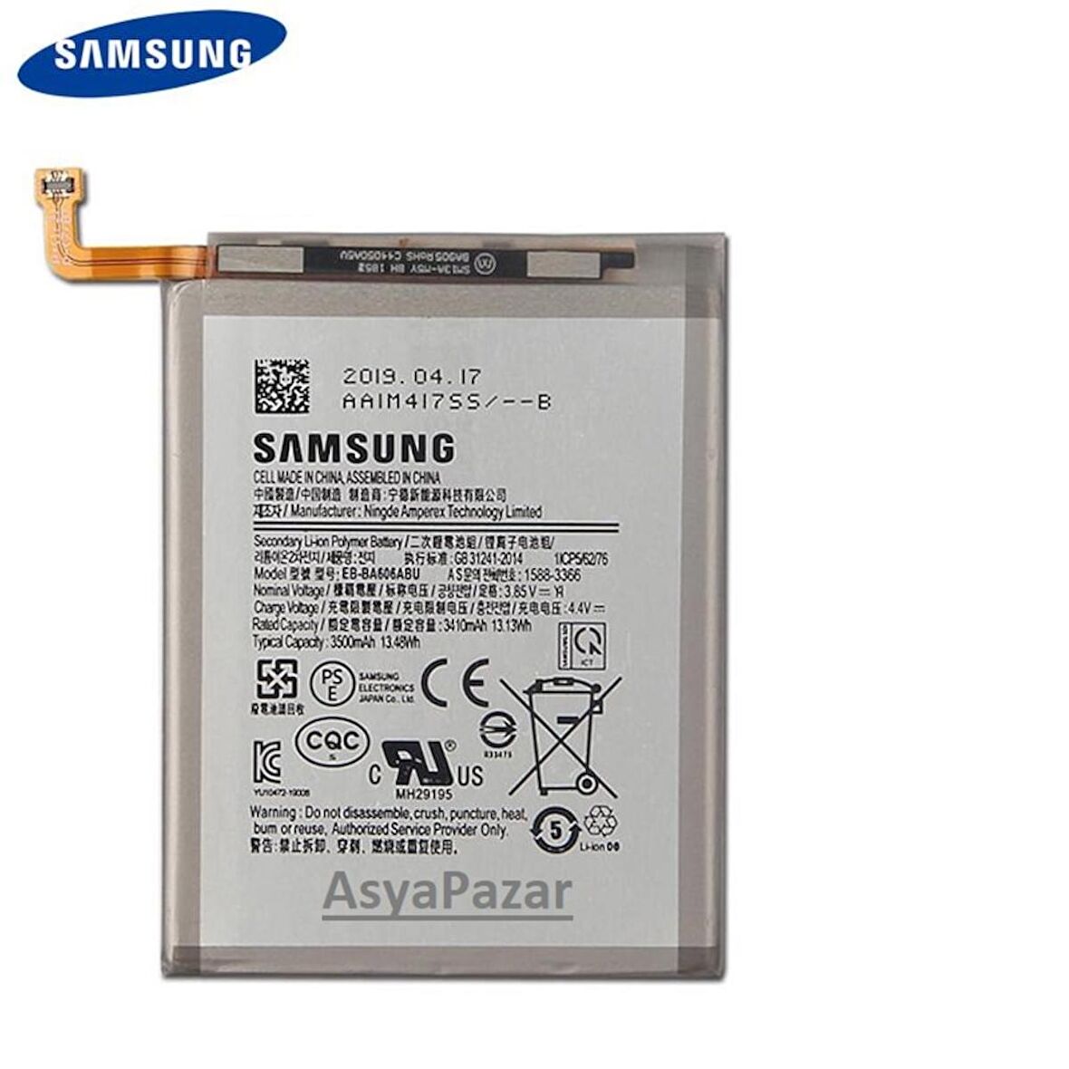 Samsung A60 Sm-A606F Pil Batarya Eb-Ba606Abu