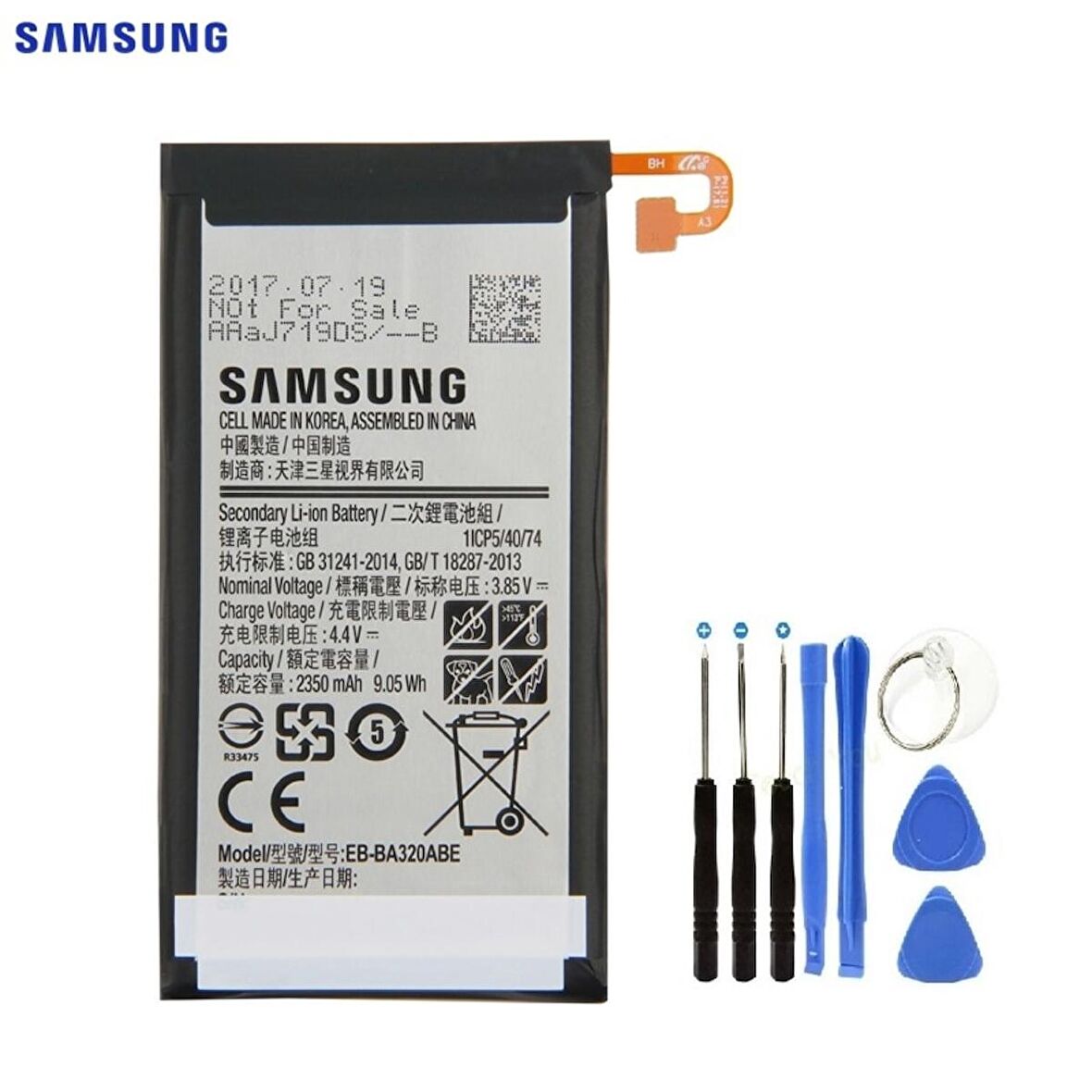 Samsung A3 A320 Pil Batarya Eb-Ba320Abe ve Tamir Seti