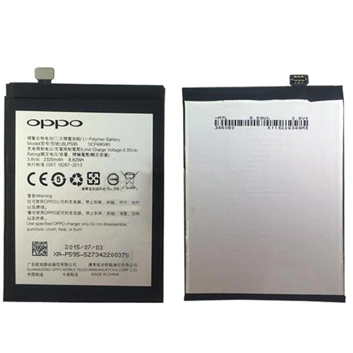 Oppo R7 R7 Lite Pil Pil Batarya ve Tamir Seti Blp595