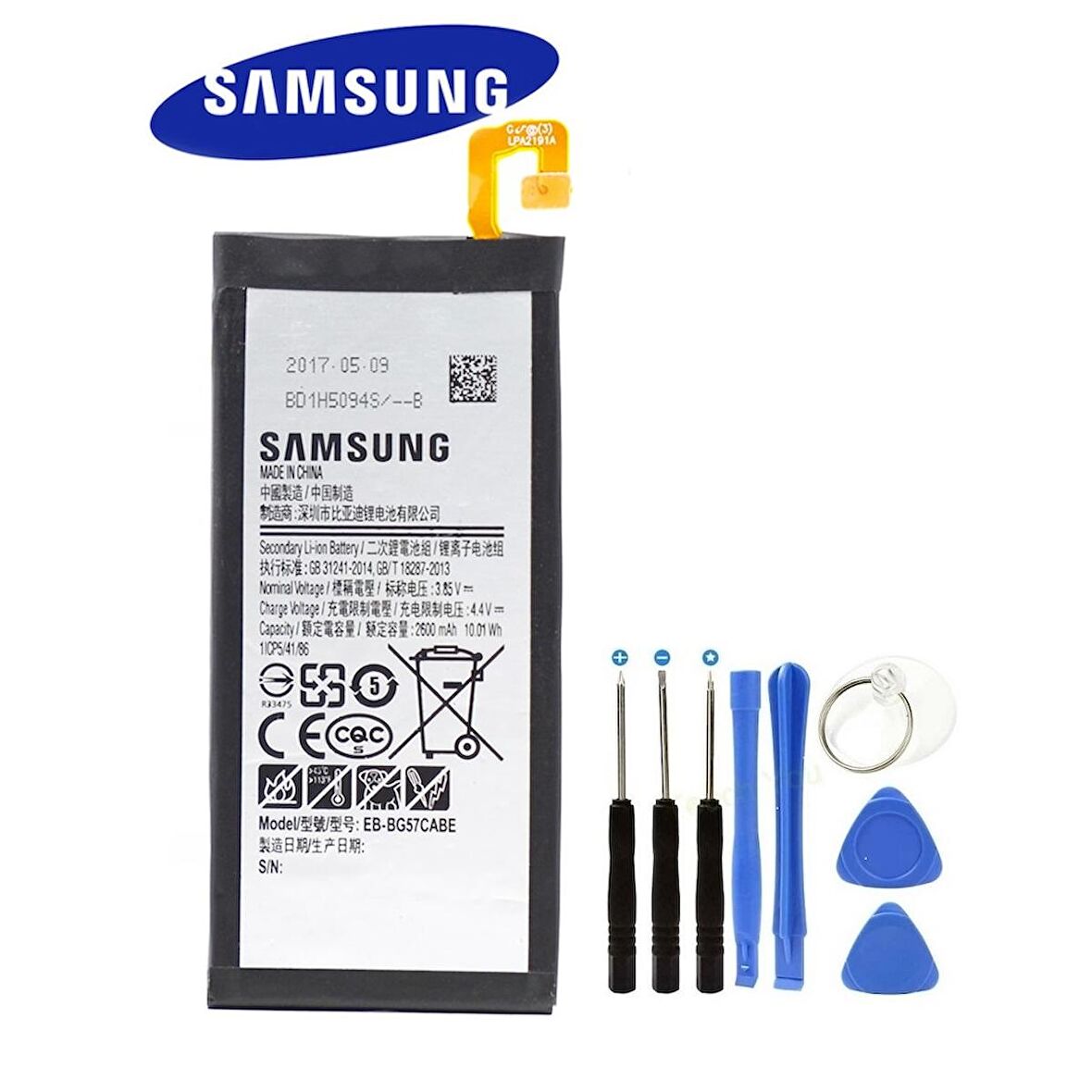 Samsung Galaxy On5 2016 G5520/G5528 Eb-Bg57Cabe Batarya Pil Ve