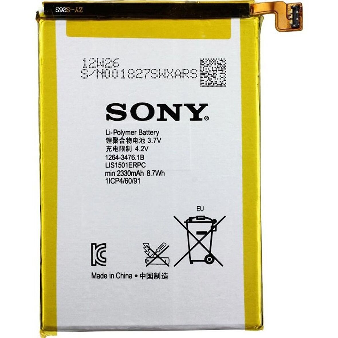 Sony Xperia X Zl Lis1501Erpc Batarya Pil ve Tamir Seti