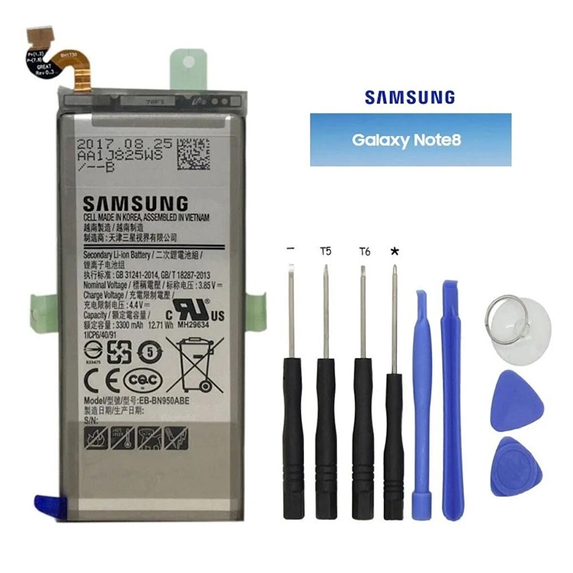 Samsung Note 8 Pil Batarya Eb-Bn950Abe ve Tamir Seti