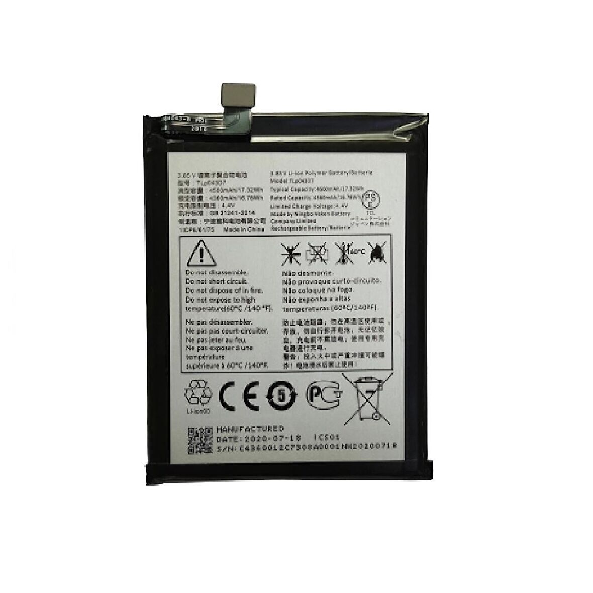 Alcatel 3X 2020 Batarya Pil 5061U Tlp043D7