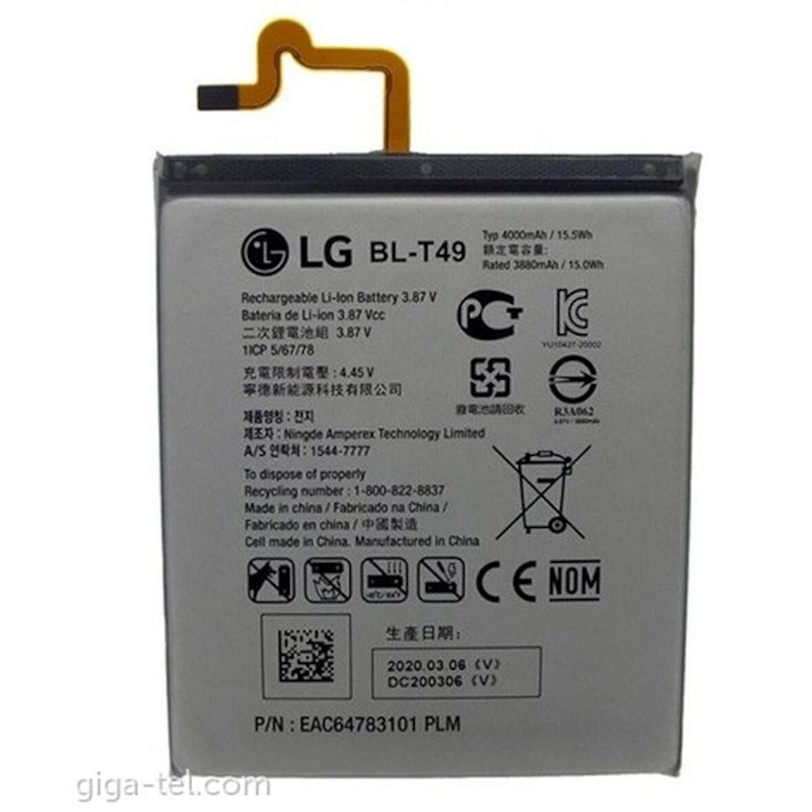 Lg K41S Pil Batarya Bl-T49