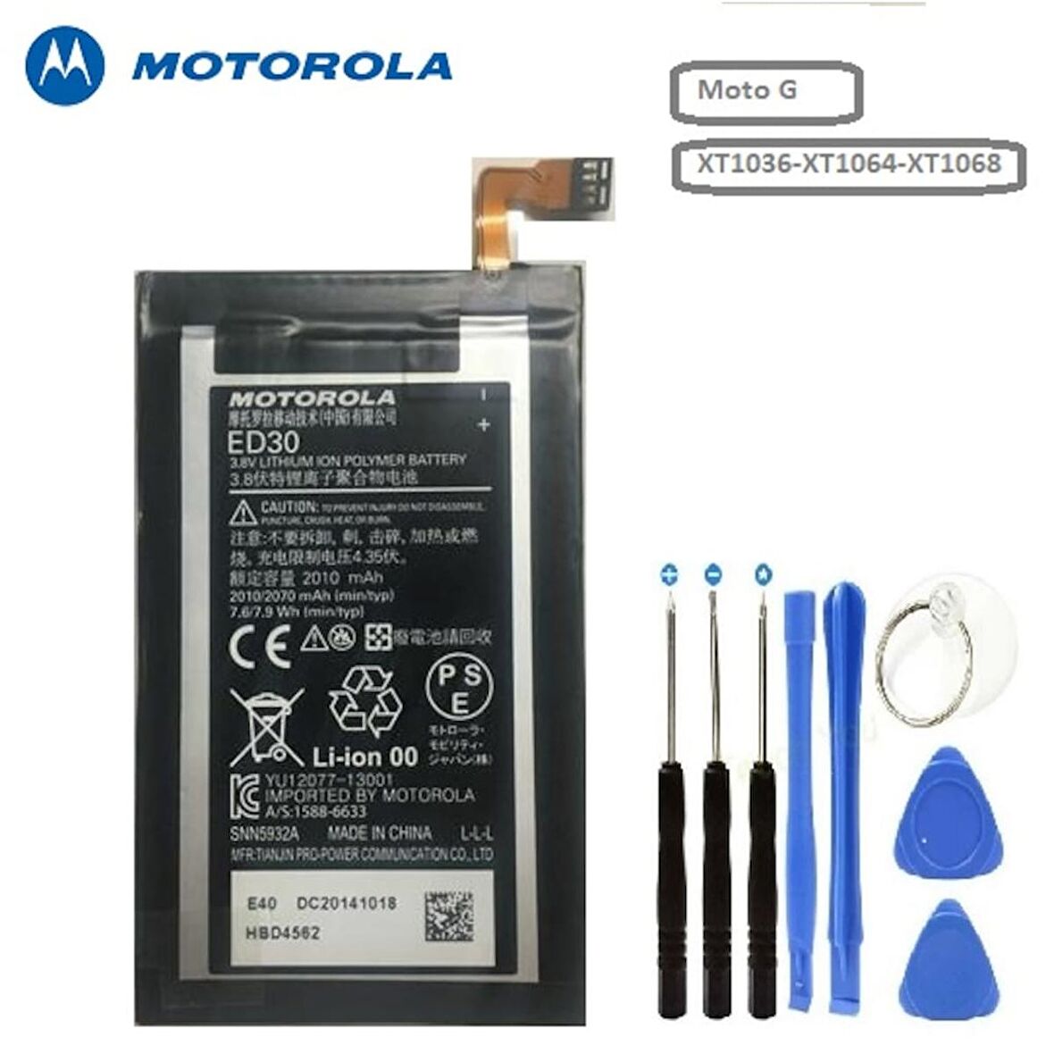 Motorola Moto G Ed30 G2 Xt1036-Xt1064-Xt1068 Batarya Pil ve Tamir