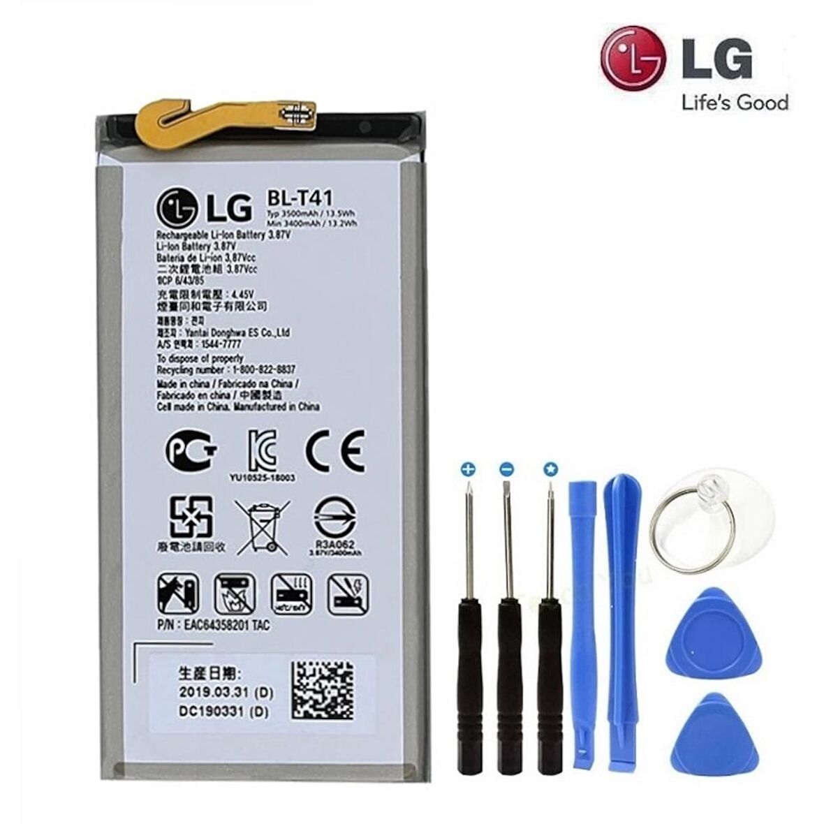Lg G8 Pil Batarya Bl-T41 + Tamir Seti