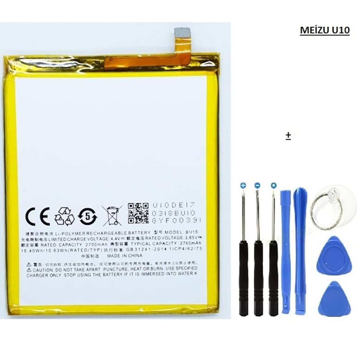 Meizu U10 Pil Batarya Bu10 ve Tamir Seti