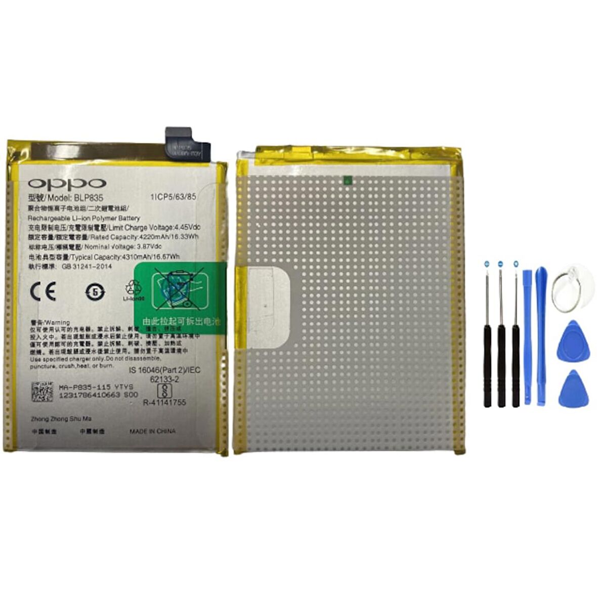 Oppo Reno 5 Lite Pil Batarya ve Tamir Seti BLP835