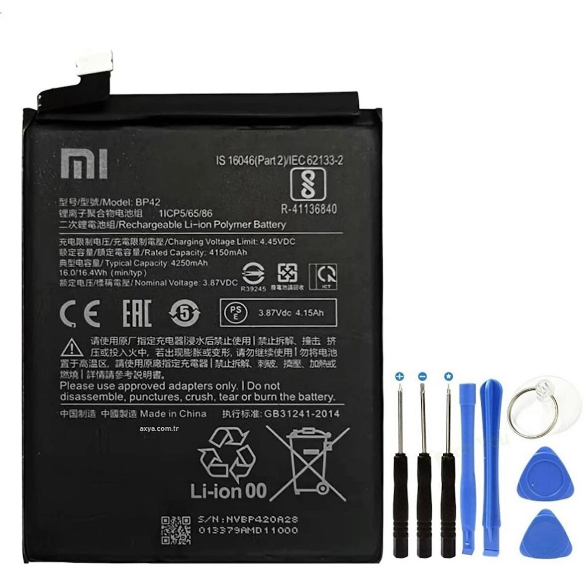 Xiaomi Mİ 11 Lite Pil Batarya BP42 ve Tamir Seti