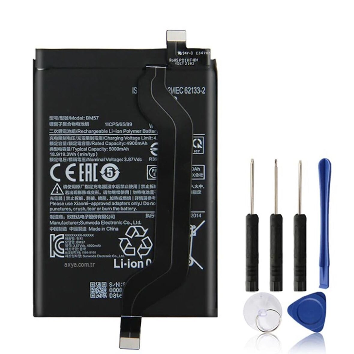 Xiaomi Pco X3 GT Pil Batarya BM57 ve Tamir Seti