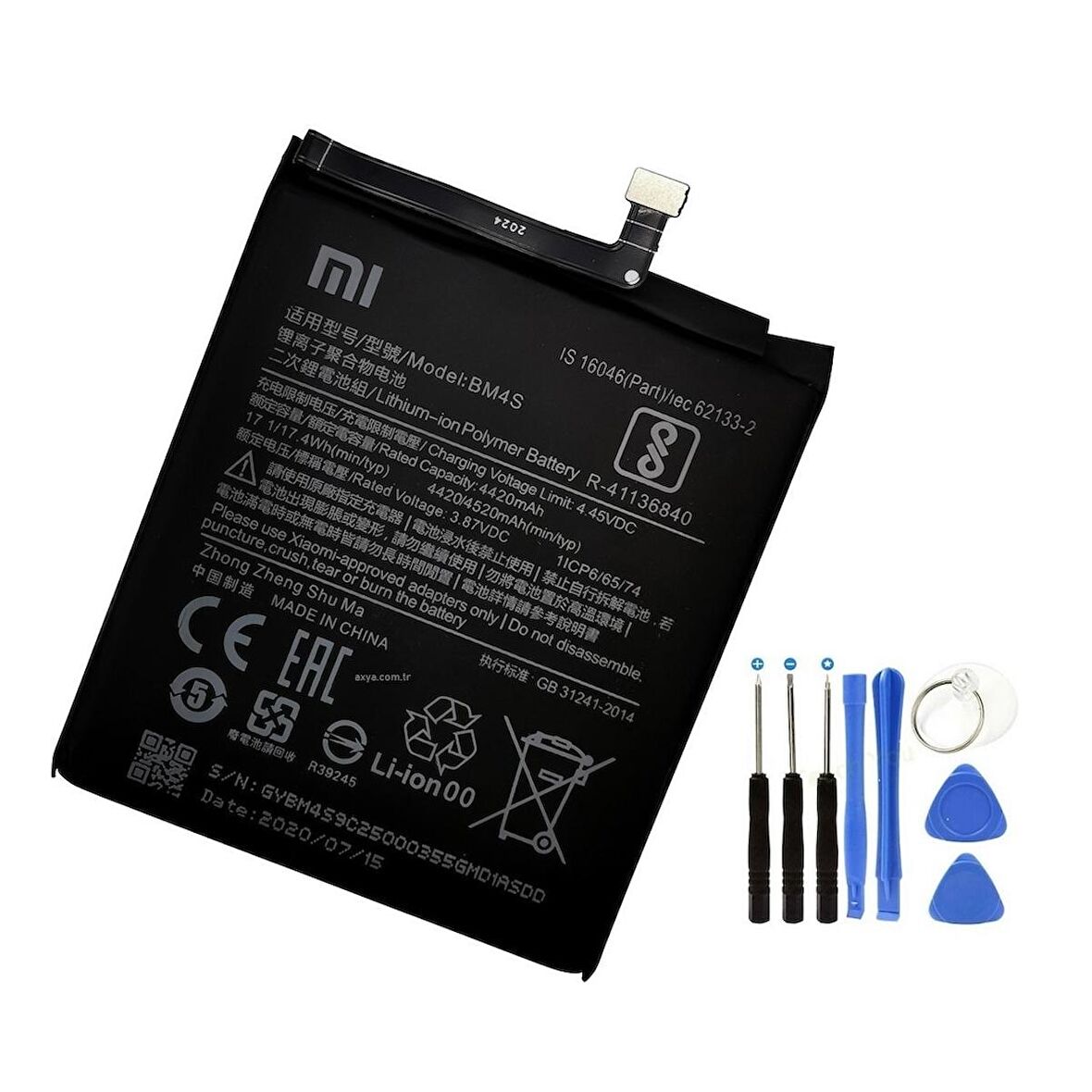 Xiaomi Redmi 10X Pro Pil Batarya BM4S ve Tamir Set