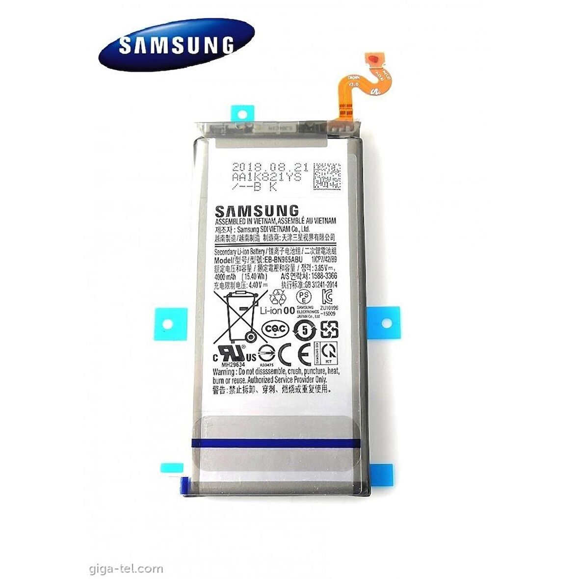 Samsung Note 9 EB-BN965ABU Batarya Pil ve Tamir Seti