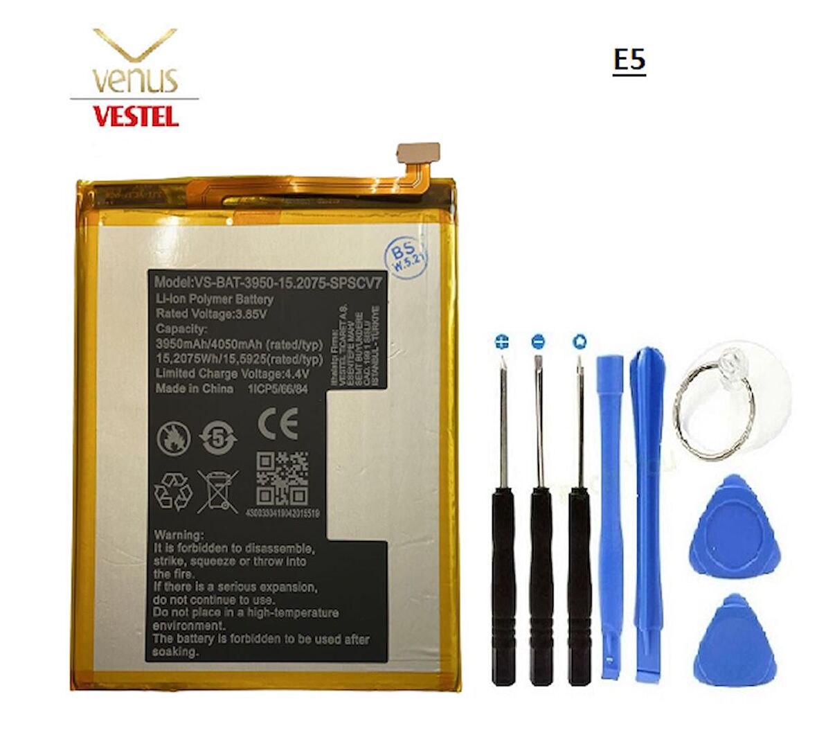 VESTEL VENÜS E5 PİL BATARYA VE TAMİR SETİ VS-BAT3300