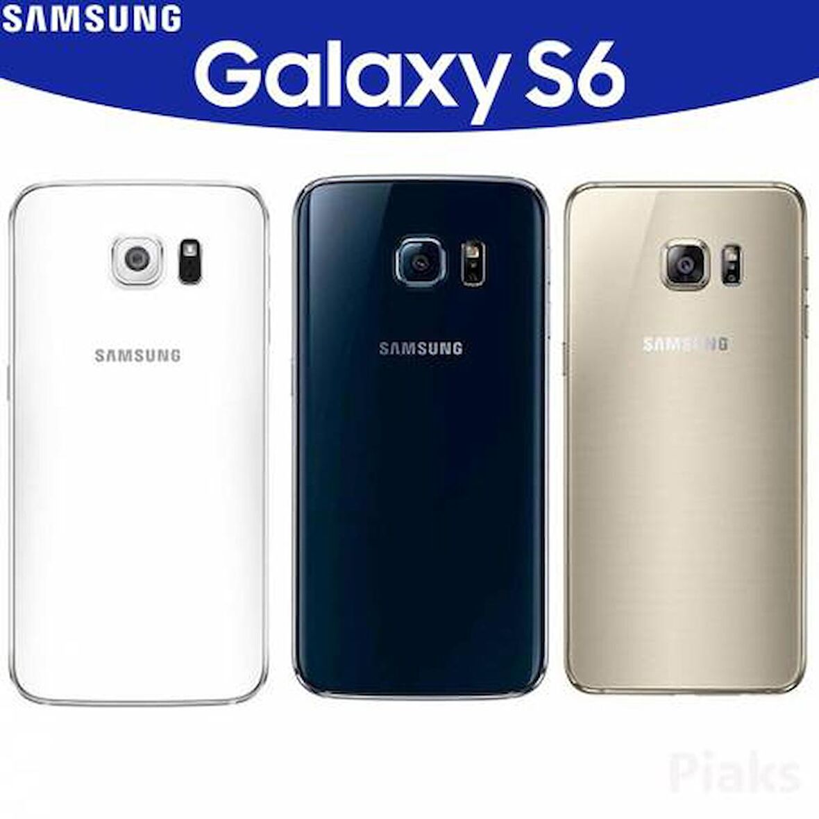 Samsung S6 G920 Arka Pil Batarya Kapak Cam