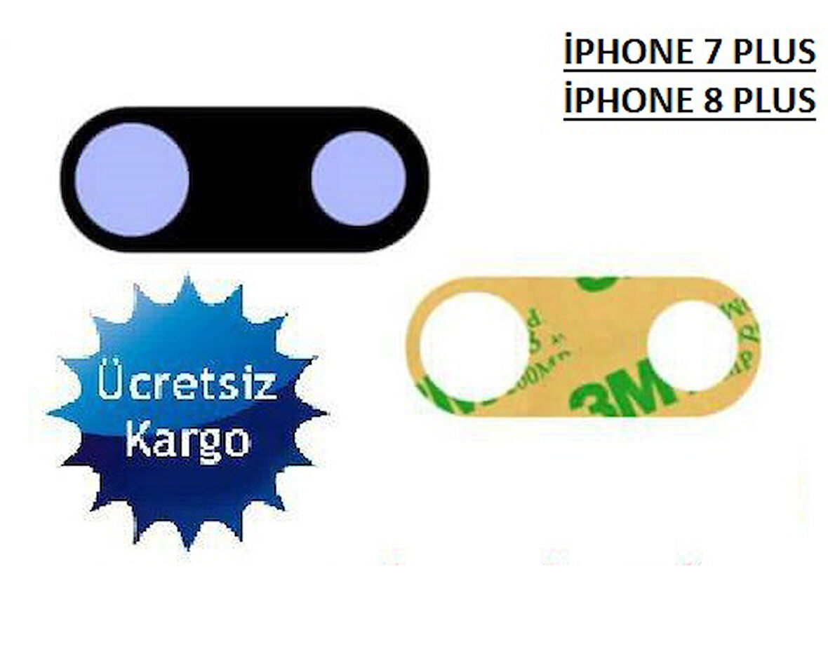 İPHONE 7 PLUS - 8 PLUS KAMERA LENS CAMI