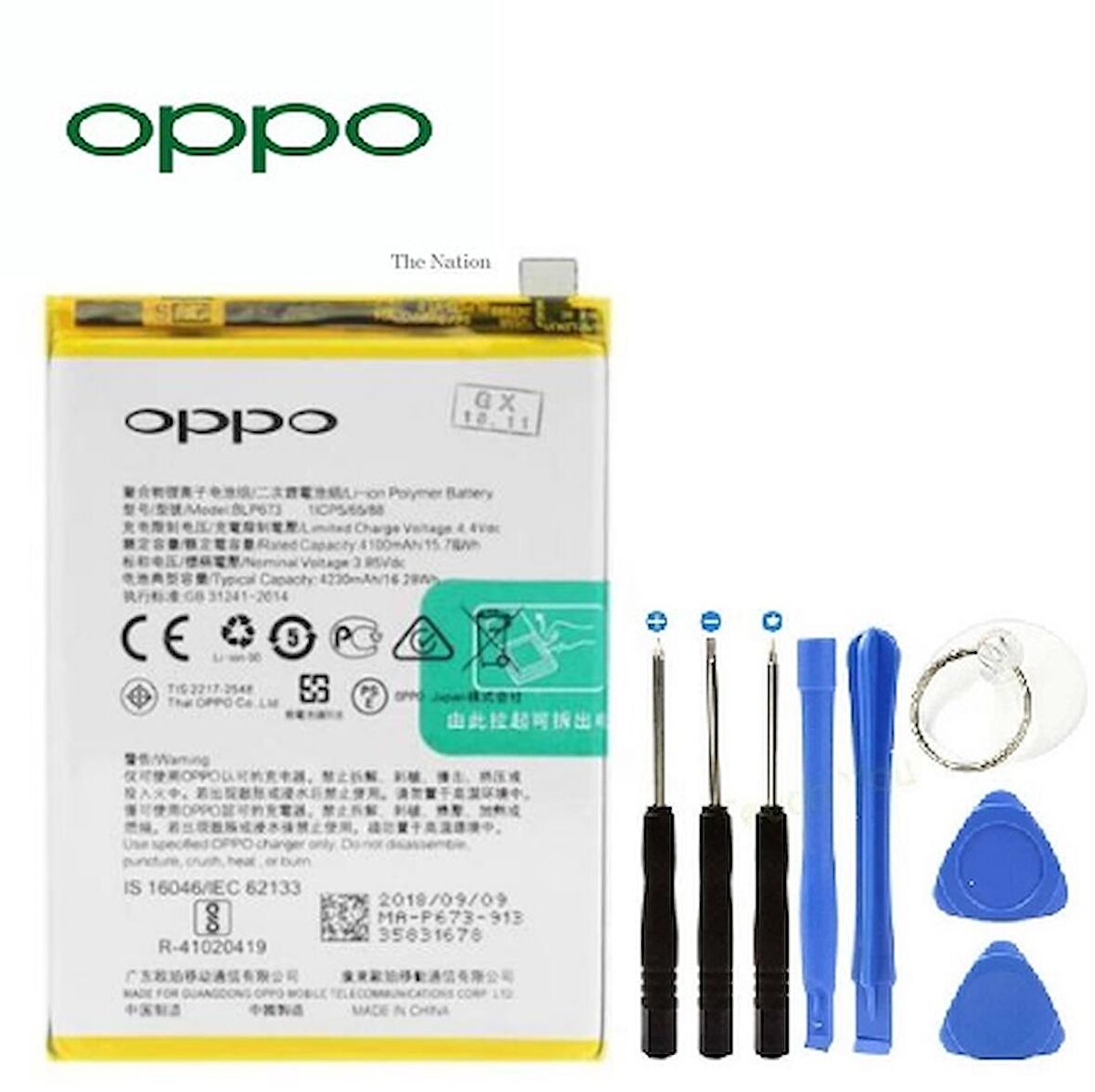 Oppo A91 Pil Batarya BLP765 + Tamir Seti