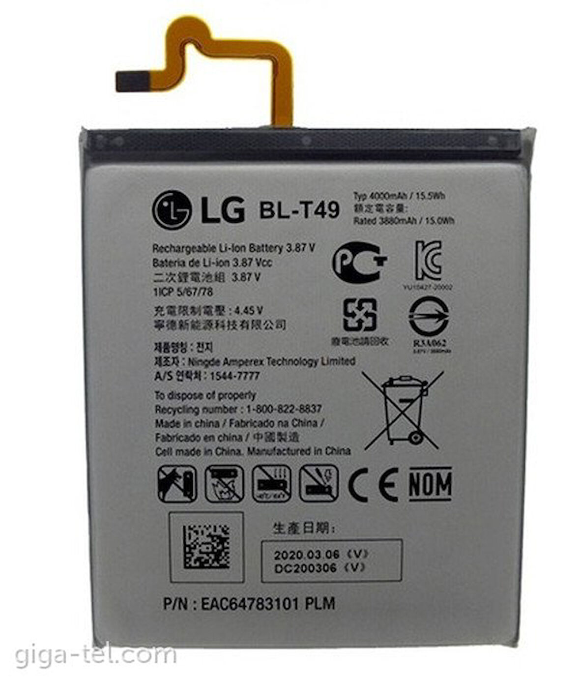 LG K61 Pil Batarya BL-T49