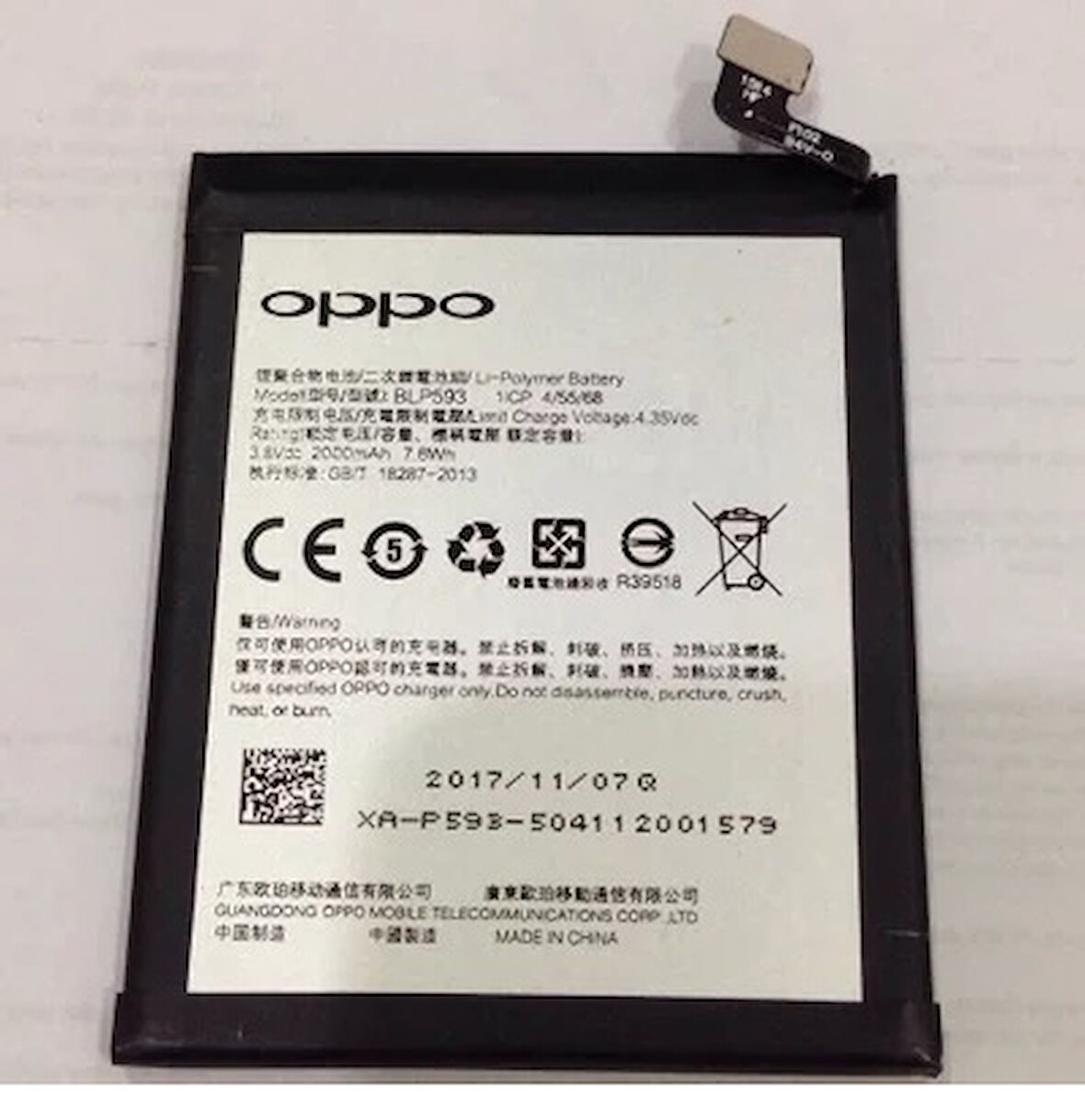 Oppo A31 Pil Batarya BLP593