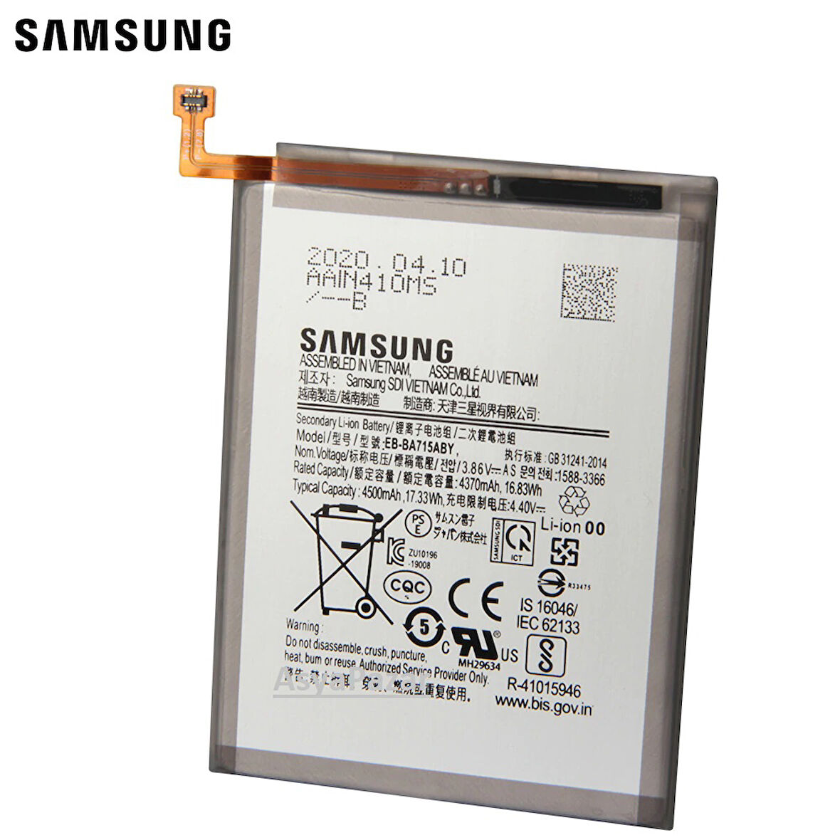 Samsung A71 SM-A715F  Pil Batarya EB-BA715ABY
