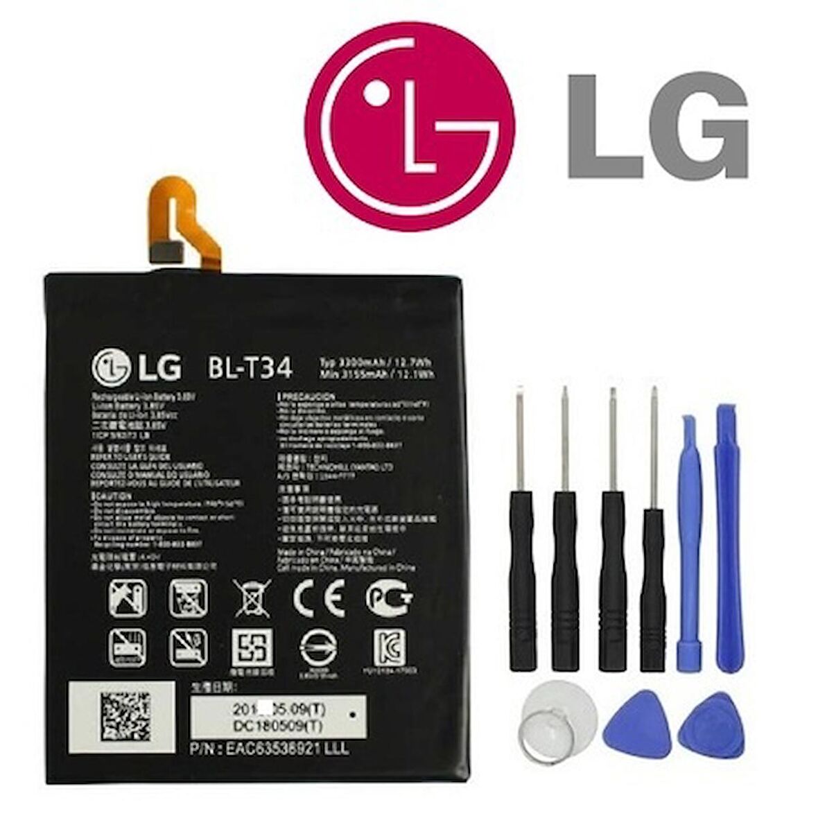 Lg V30 Plus Pil Batarya BL-T34 Batarya Pil ve Tamir Seti
