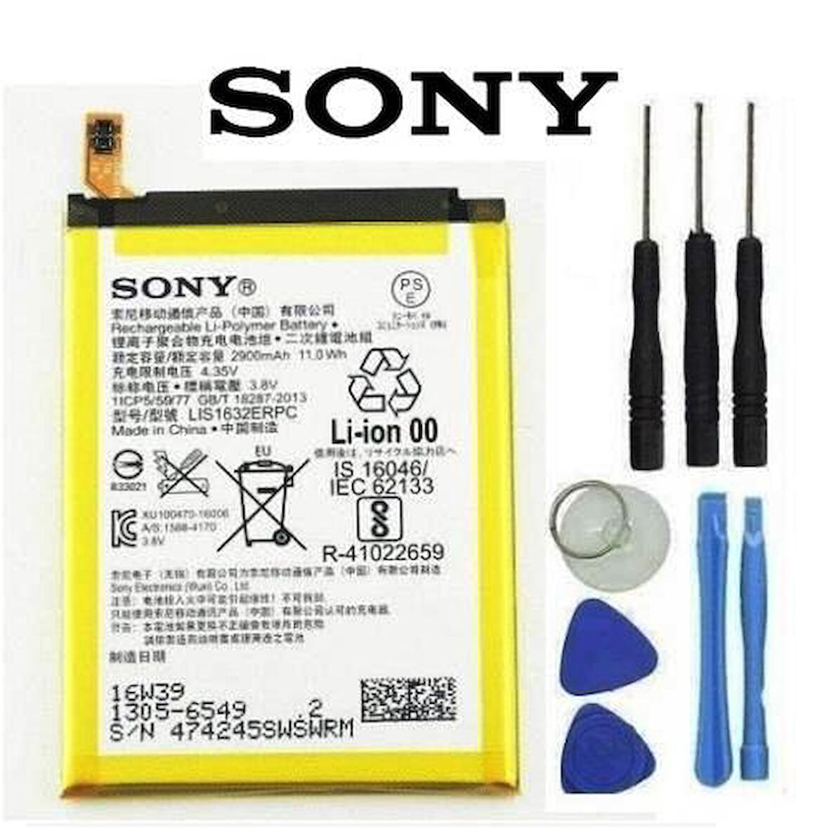 Sony Xperia XZ Batarya Pil ve Tamir Seti LIS1632ERPC