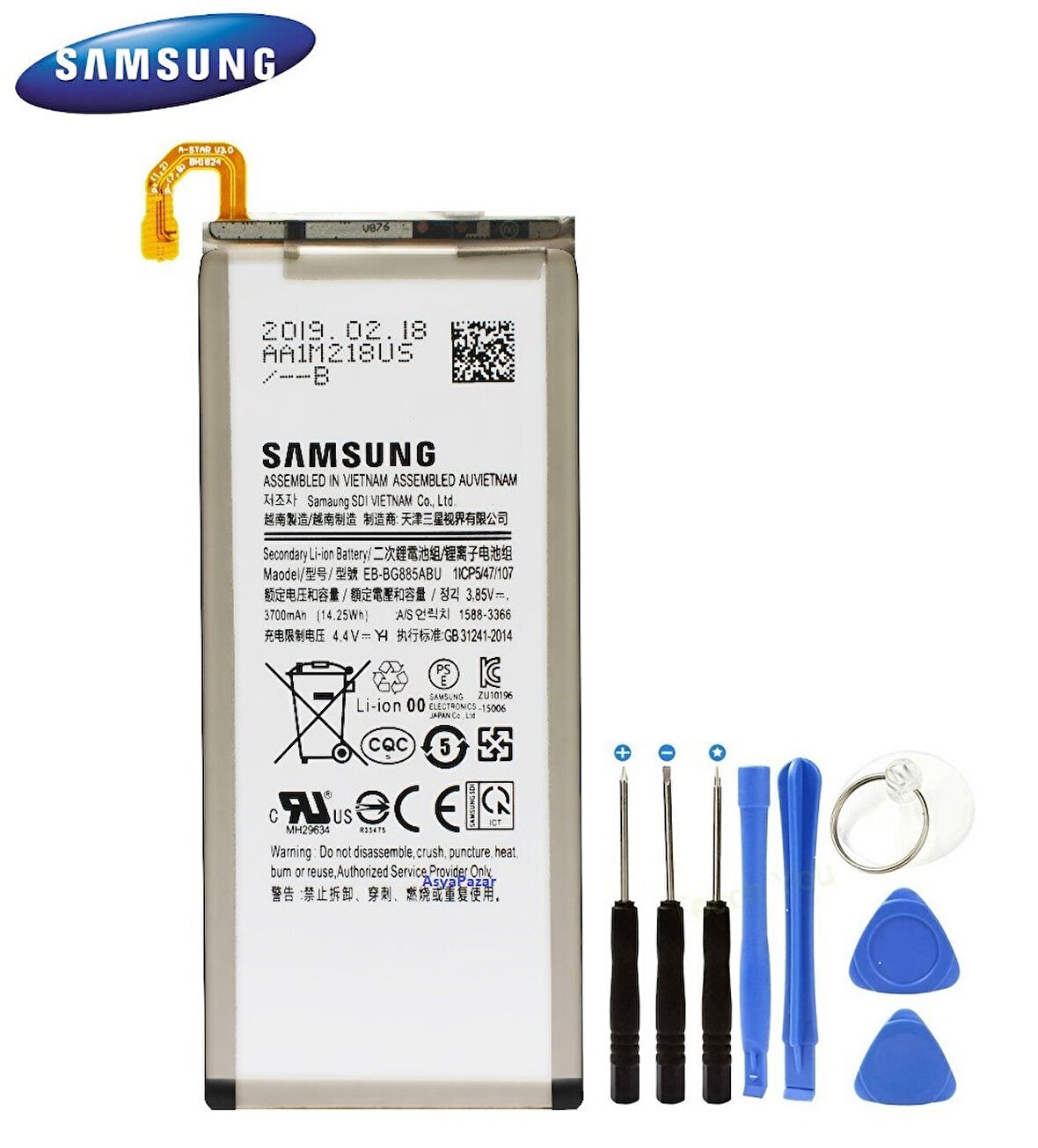 Samsung A8s / A9s Pil Batarya EB-BG885ABU Servis Pil