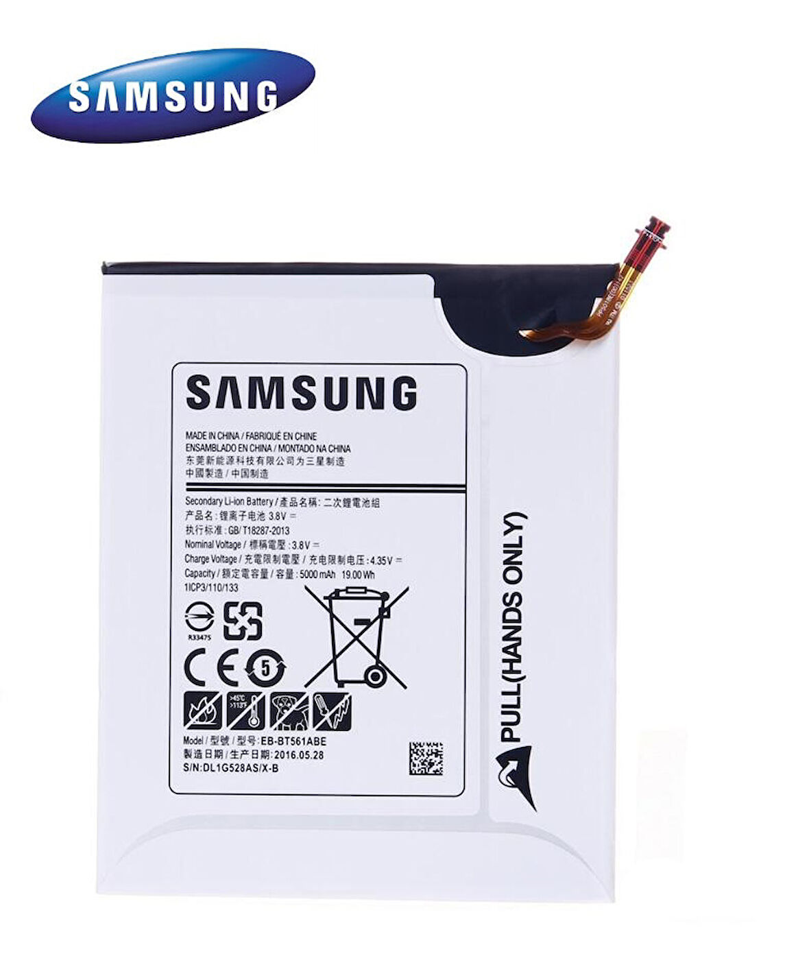 Samsung Galaxy Tab E T560 T562 Tablet Batarya Pil EB-BT561ABE