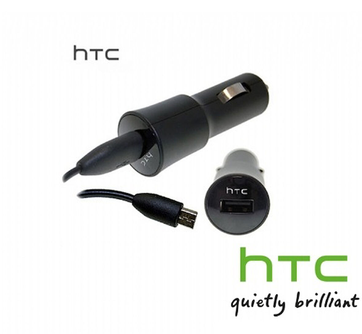 HTC One M7-M8-M9 Araç Şarj Başlık ve Kablo C800