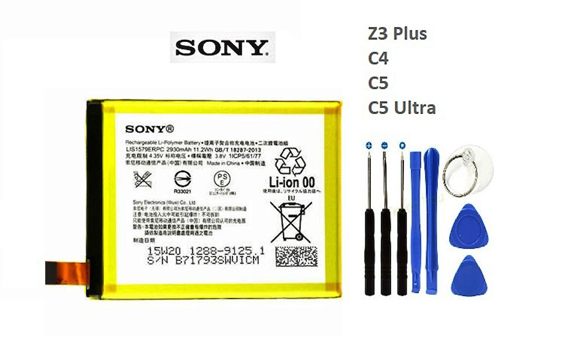 Sony Xperia Z3+Plus Z4 C5 LIS1579ERPC Batarya Pil ve Tamir Seti