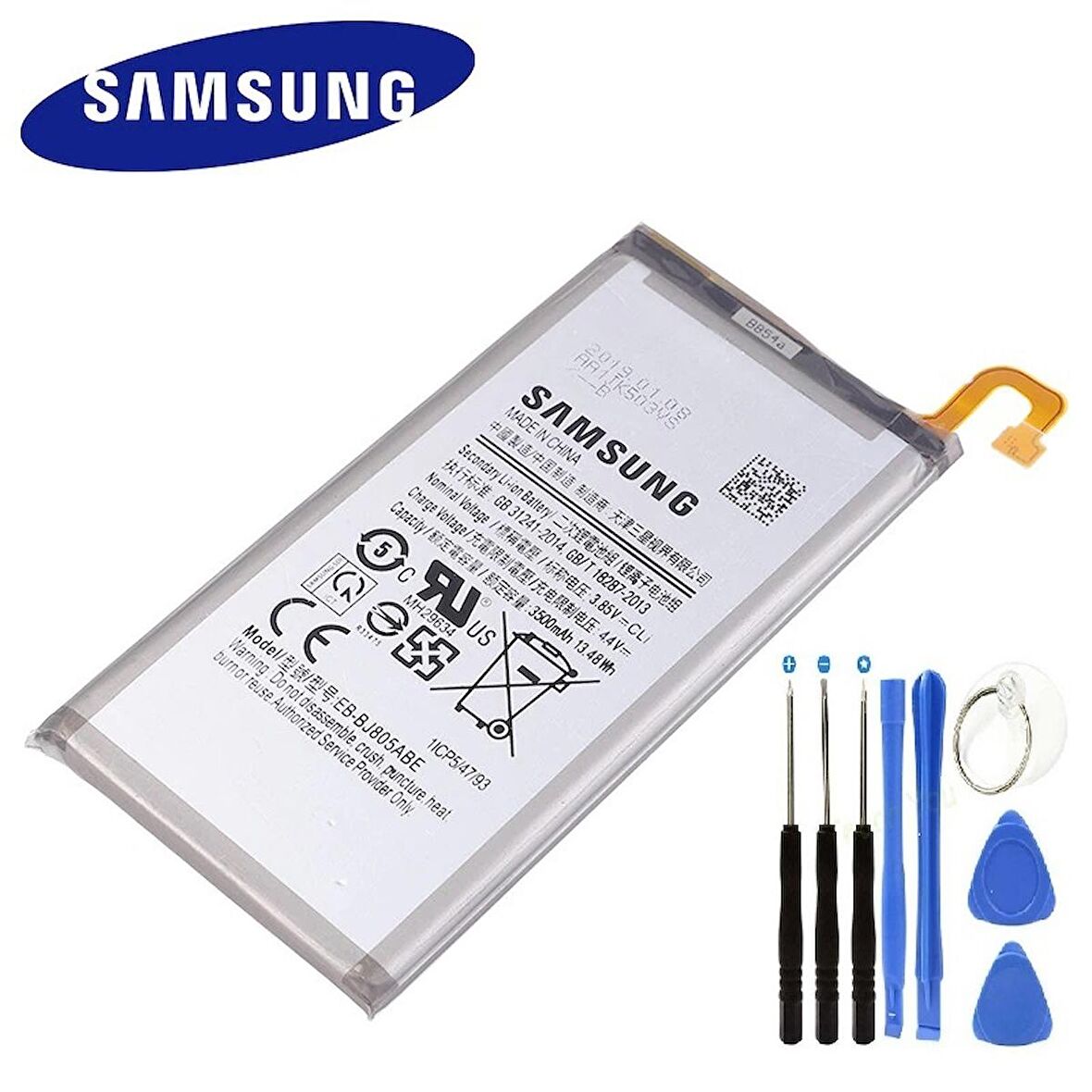 Samsung A6 Plus/J8 Plus  Pil Batarya EB-BJ805ABE ve Tamir Seti