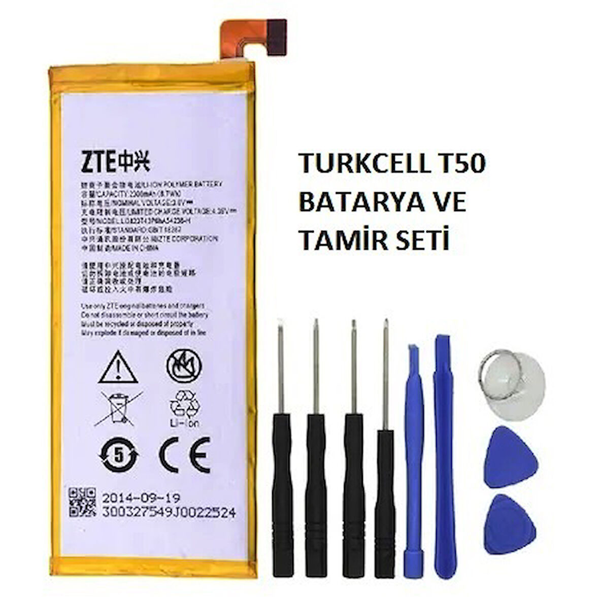 Turkcell T50 Pil Batarya ve Tamir Seti