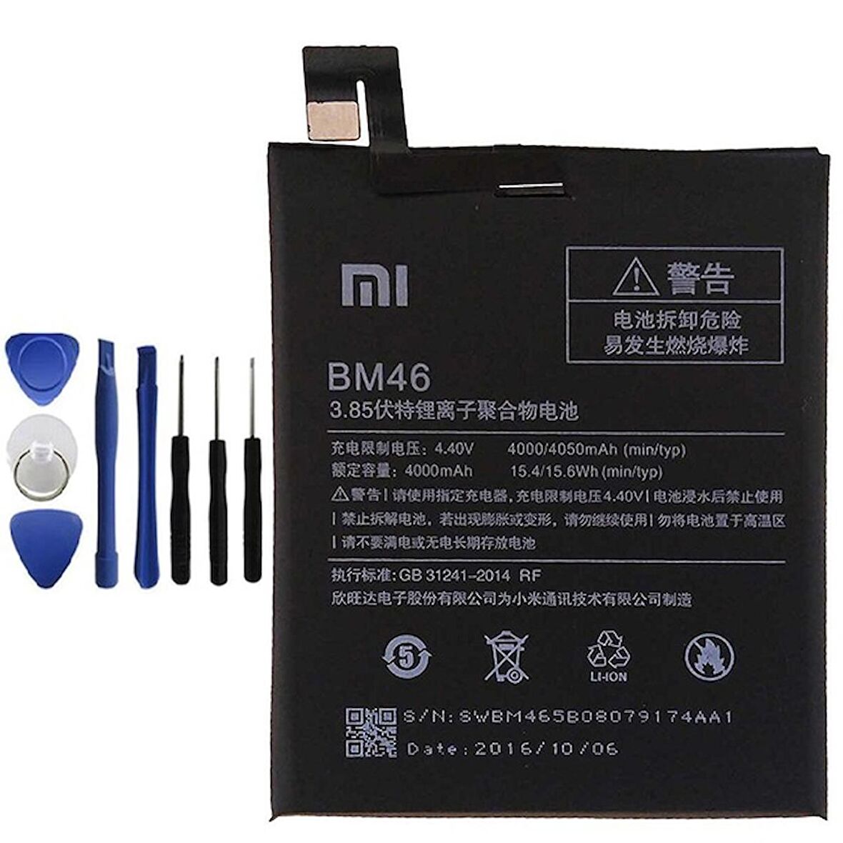 Xiaomi Redmi Note3/Pro Pil Batarya BM46 ve Tamir Seti