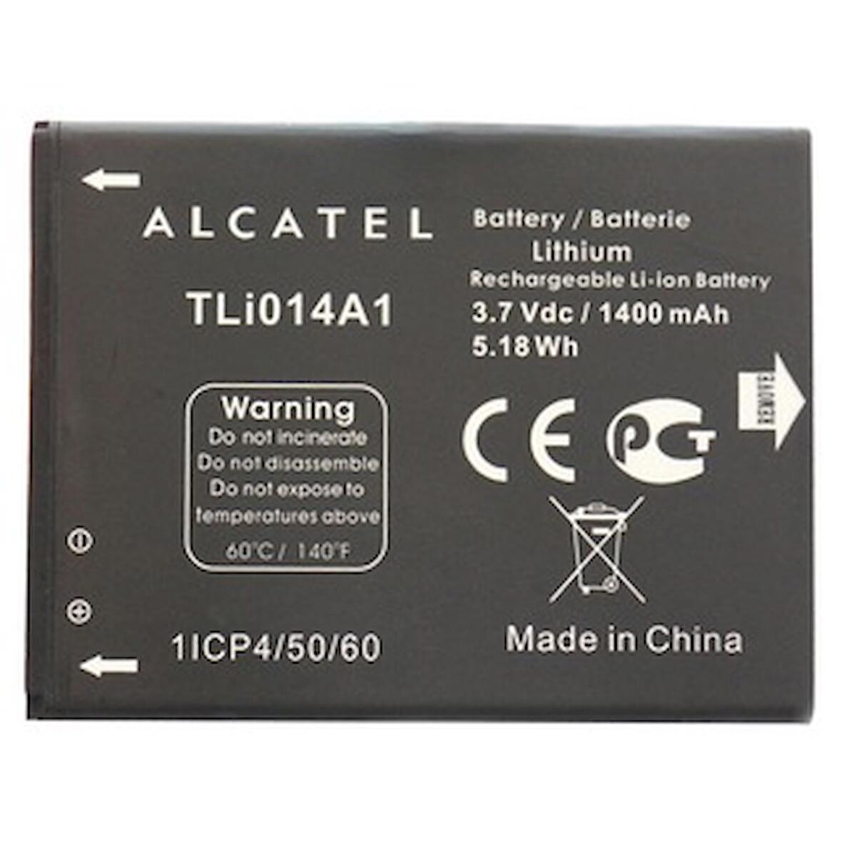 Alcatel One Touch 4010 OT-5020 -5040 TLi014A1 Batarya Pil