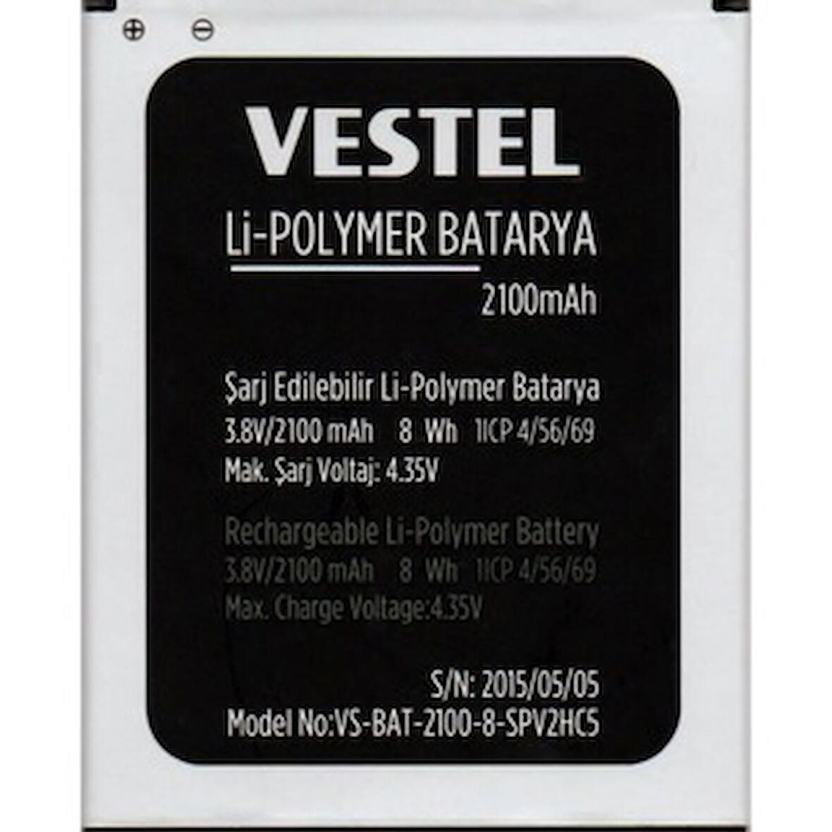 Vestel Venüs V3 5040 Pil Batarya 2100 mAh İthal