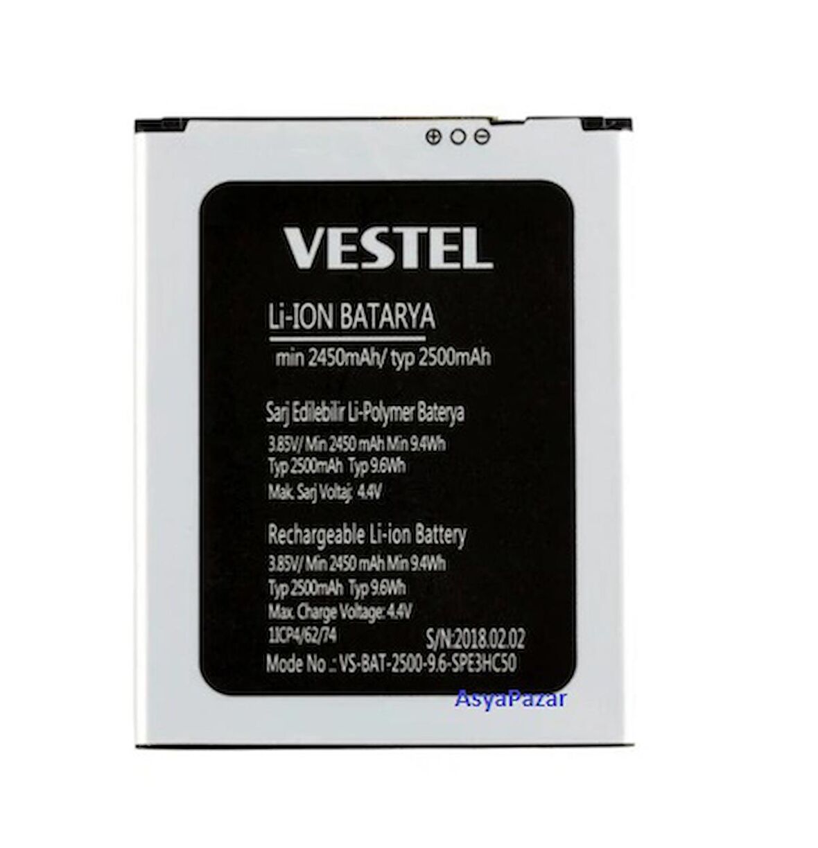 Vestel Venüs E3  Pil Batarya VS-BAT-2500 İthal