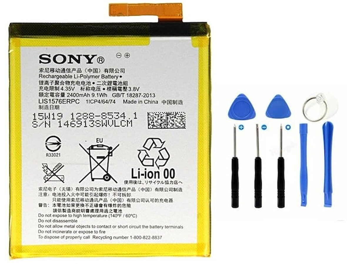 Sony Xperia M4 Aqua Pil Batarya E2303 LIS1576ERPC ve Tamir Seti