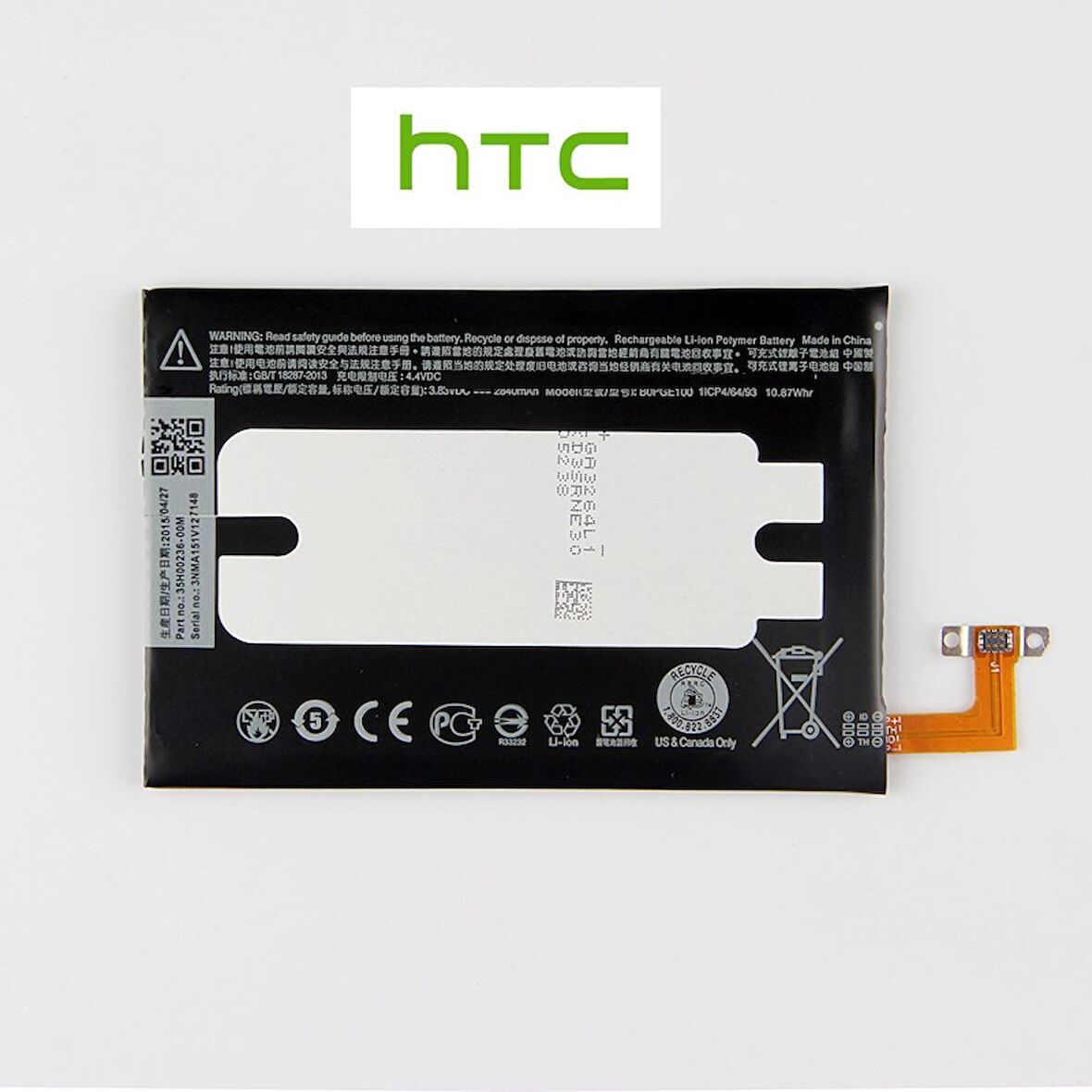 Htc One M8S Pil /One S9 Pil Batarya B0PGE100 ve Tamir Seti