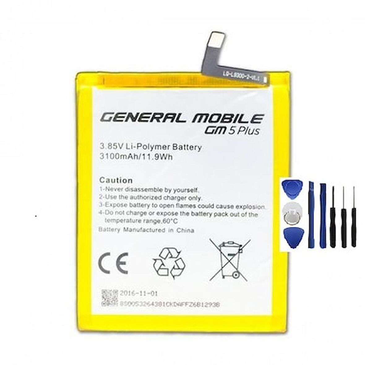 General Mobile GM5 Plus Pil Batarya ve Tamir Seti