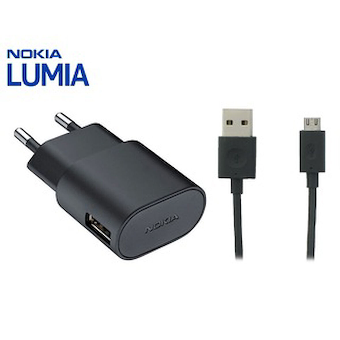 Nokia Lumia AC-50E Şarj Aleti Cihazı ve Data Kablosu