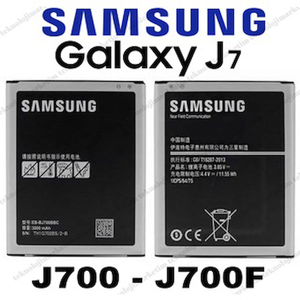 SAMSUNG J7 J700 BATARYA PİL EB-BJ700CBE