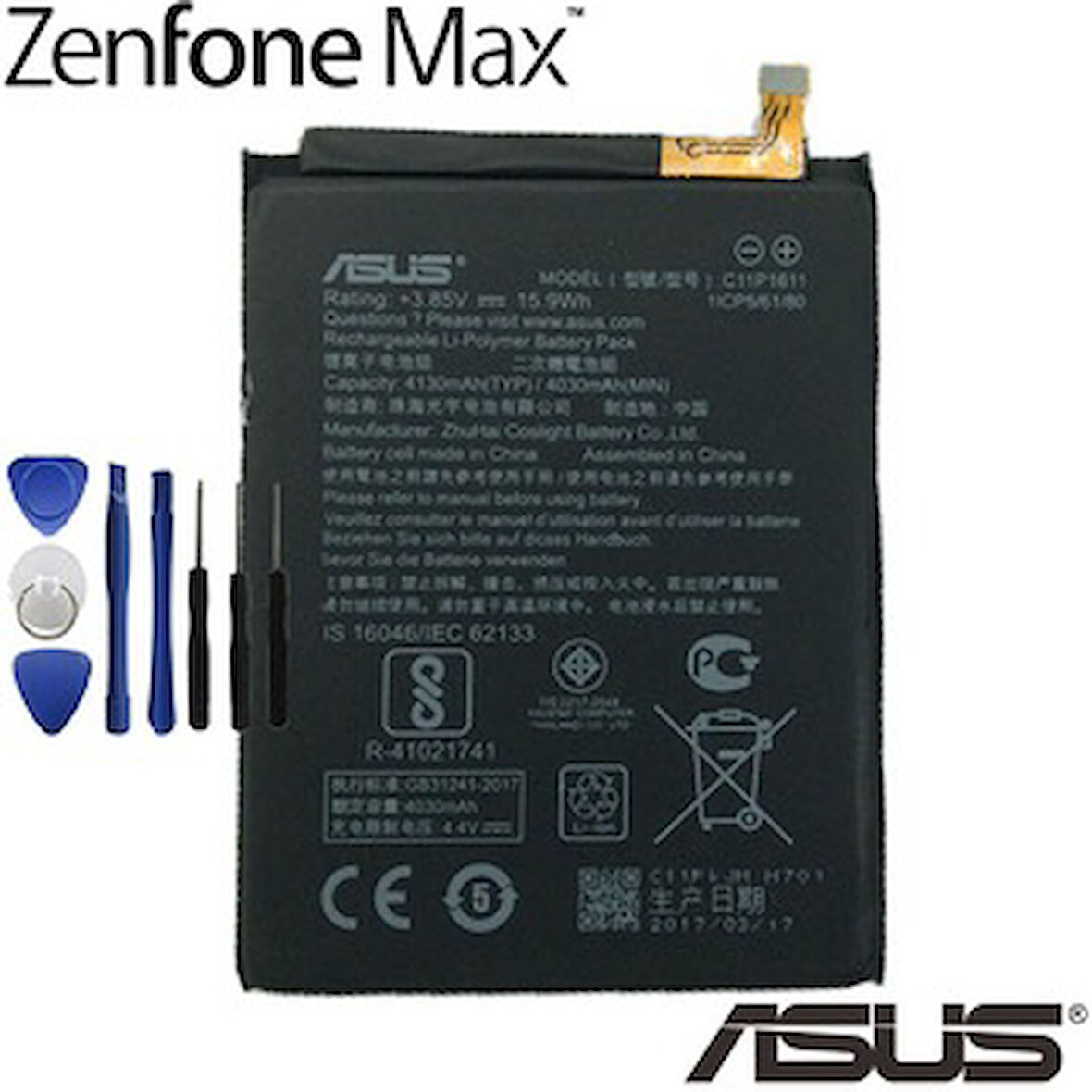 ASUS ZENFONE 3 MAX PİL BATARYA C11P1611 VE TAMİR SETİ