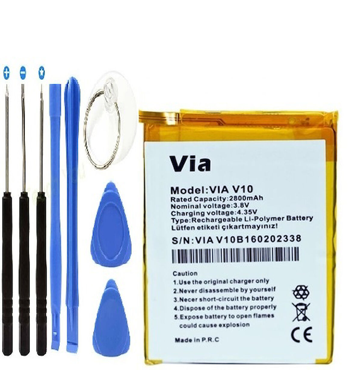 CASPER VİA V10 PİL BATARYA VE TAMİR SETİ