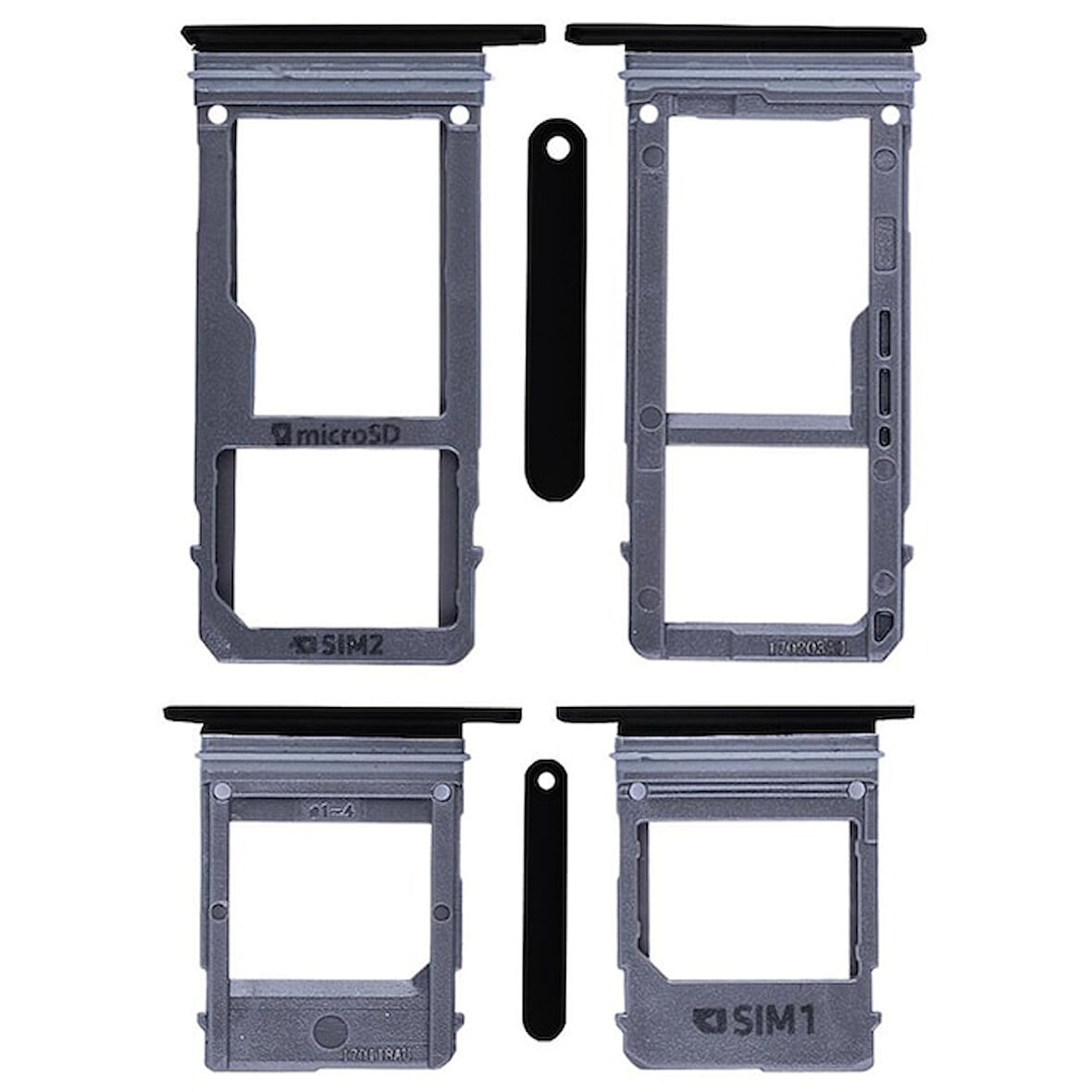 Samsung Galaxy A720 (2017) Sim Hafıza Kart Kapağı-siyah